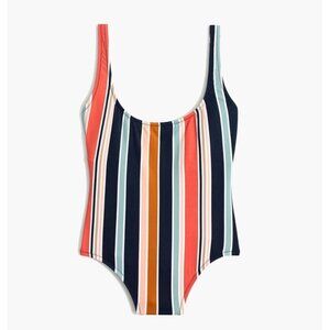 Madewell Second Wave Tank One-Piece Swimsuit in Towel Stripe NWT Womens Sz 2X